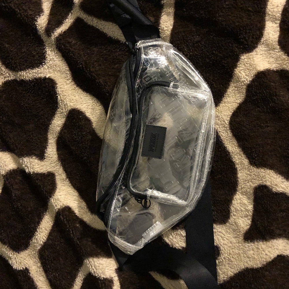 Pink clear fanny pack